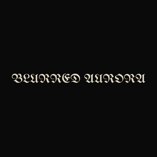 Blackgaze band logo in Blackletter, straight