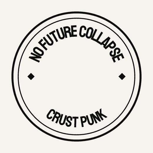 Crust Punk band logo in Poster Caps, badge