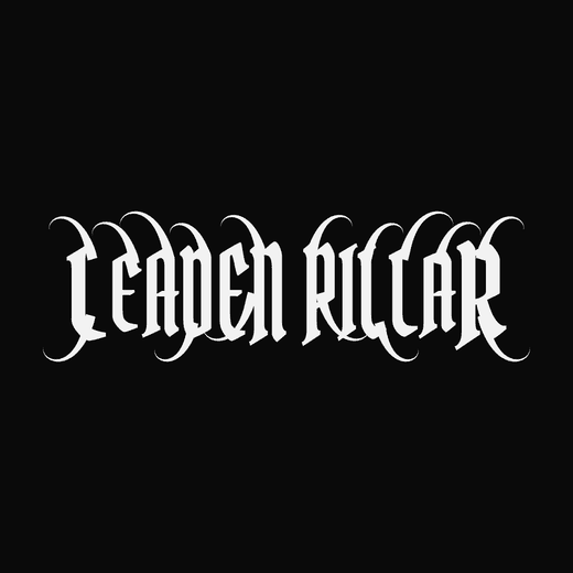 Doom Metal band logo in Gothic, straight, overgrown spikes, vines, bulge shape