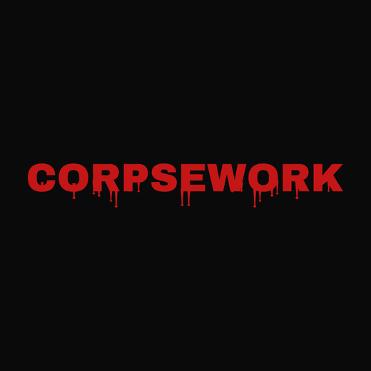 Dripping Blood Logo  in Heavy Block, stacked, overgrown spikes, drips