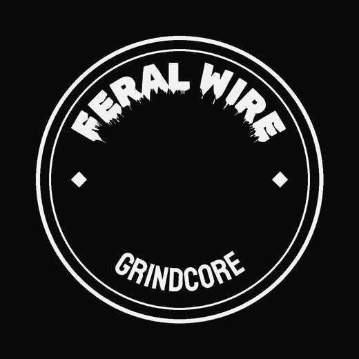 Grindcore band logo in Wet Paint, badge