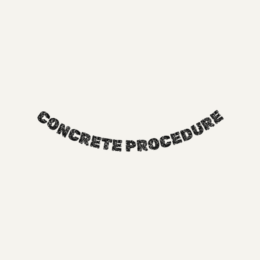 Post-Punk band logo in Distressed, arced under