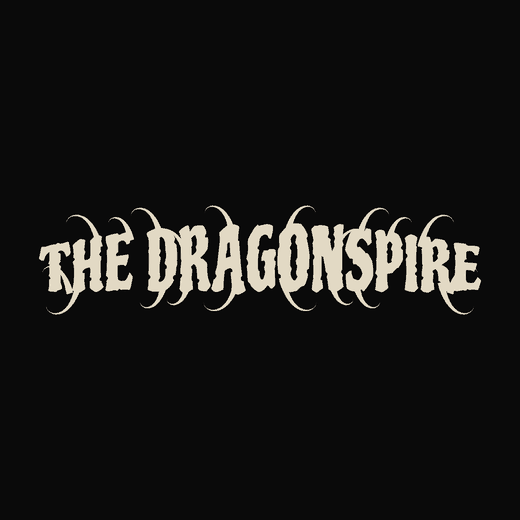 Power Metal band logo in Stone, straight, thorned spikes, vines, bridge shape