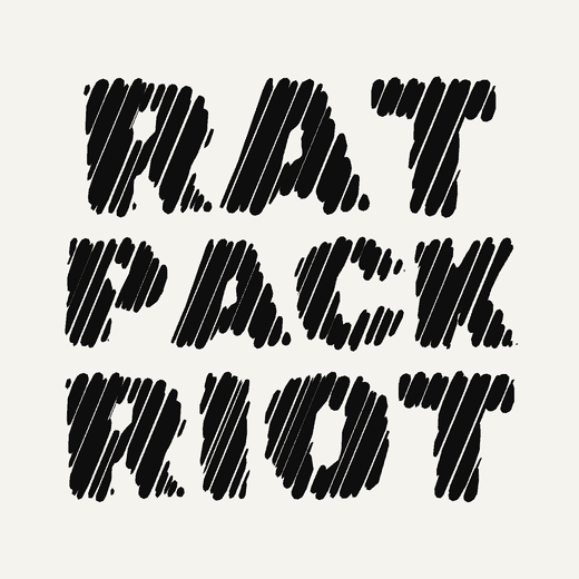 Punk band logo in Marker, stacked