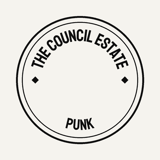 Punk band logo in Poster Caps, badge