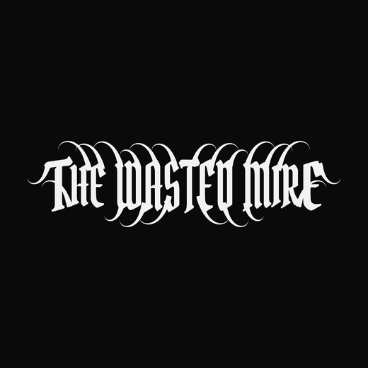 Sludge Metal band logo in Gothic, straight, overgrown spikes, vines, bulge shape