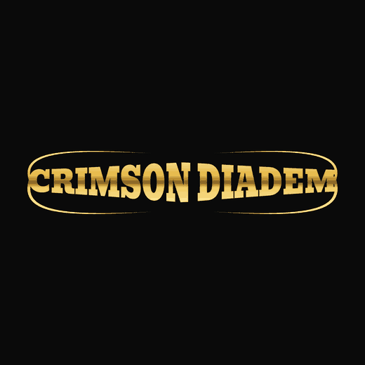 Symphonic Metal band logo in Slab, straight, crown shape, tails, gold