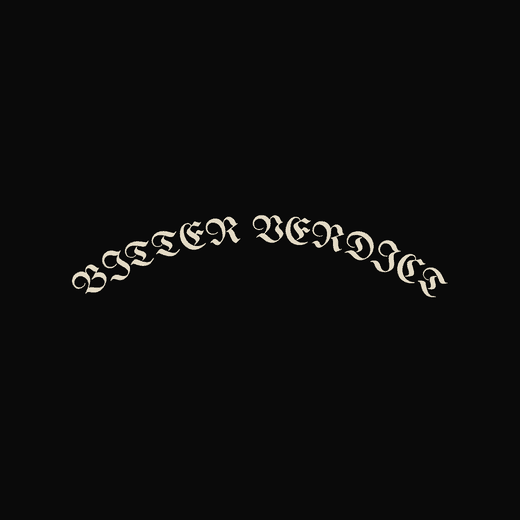 Thrash Metal band logo in Blackletter, arched