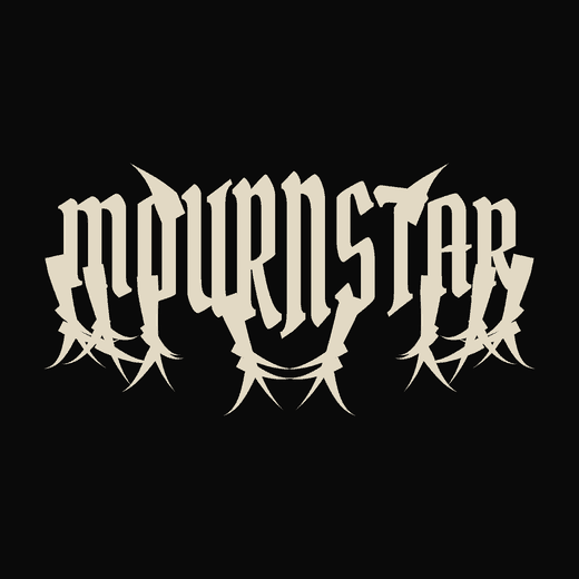Unreadable Metal Logo  in Gothic, straight, barely legible spikes, roots, crown shape