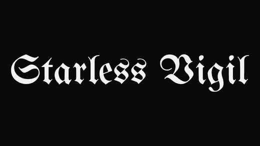 Starless Vigil band logo in the Blackletter font