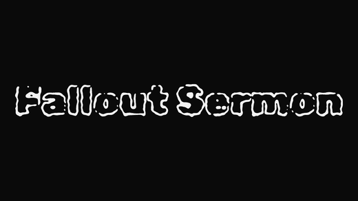 Fallout Sermon band logo in the Burned font