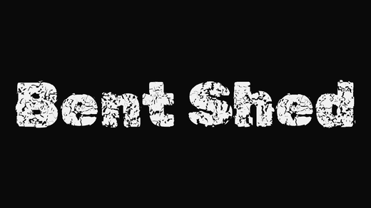 Bent Shed band logo in the Distressed font
