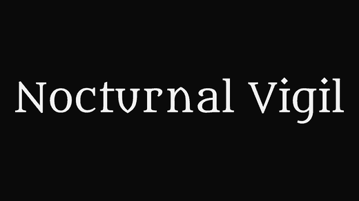 Nocturnal Vigil band logo in the Medieval font