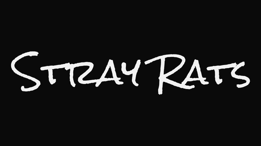 Stray Rats band logo in the Scrawl font