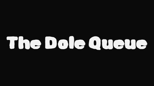 The Dole Queue band logo in the Spray Paint font