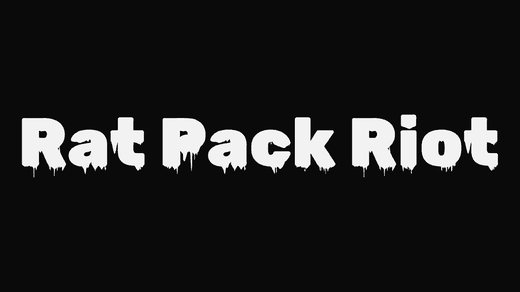 Rat Pack Riot band logo in the Wet Paint font