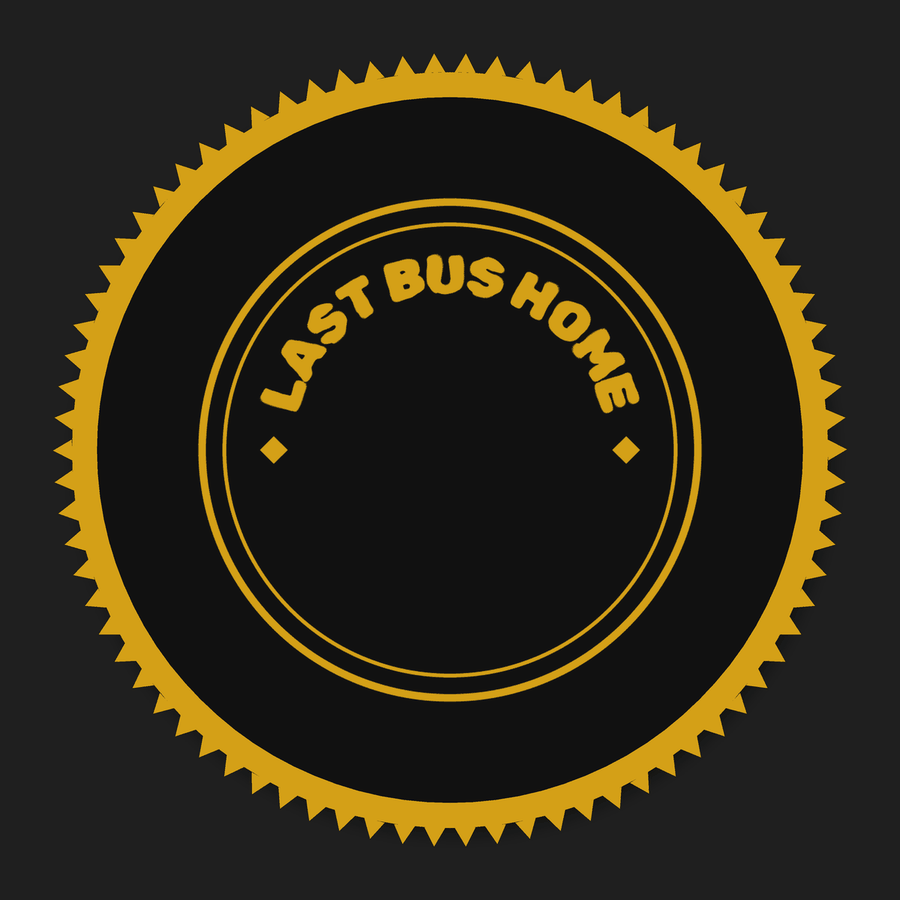 Punk round patch: a badge logo embroidered in gold thread