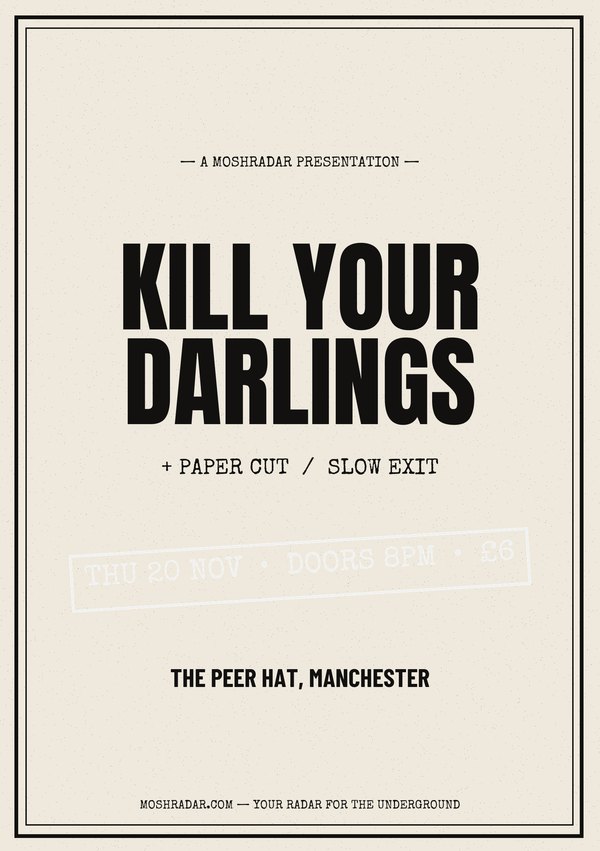 A5 merch-table flyer gig poster template for handouts and merch tables — A5 print