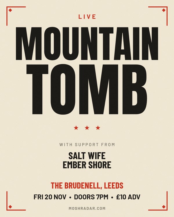 Letterpress stack gig poster template for doom, stoner, heavy rock — Portrait
