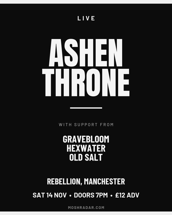 Heavy bill gig poster template for metal, doom, stoner — Portrait