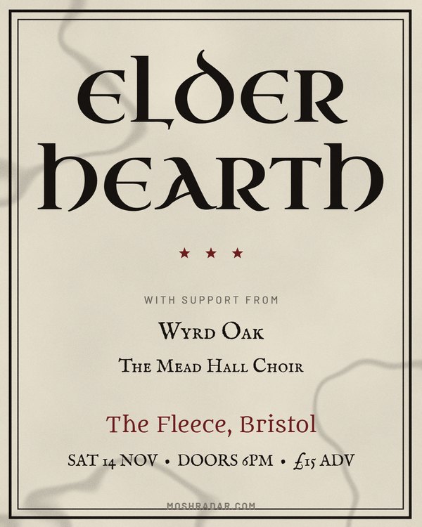 Pagan gig poster template for folk metal, pagan metal, viking metal — Portrait