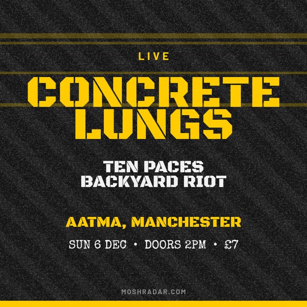 Pit gig poster template for hardcore, beatdown, crossover — Square