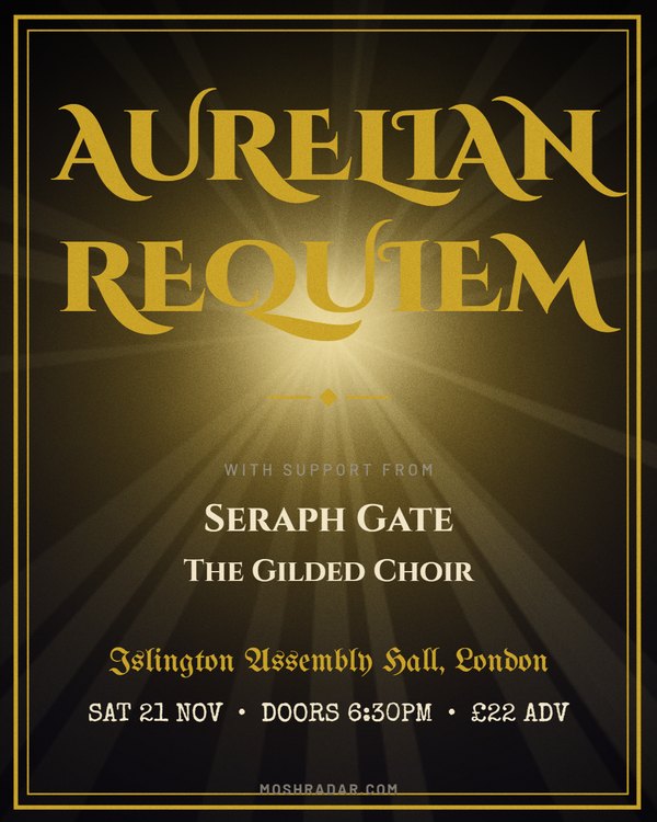 Symphonic gig poster template for symphonic metal, power metal, gothic metal — Portrait