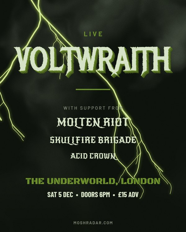 Warpath gig poster template for thrash, crossover, speed metal — Portrait